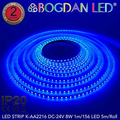 LED STRIP K-AA2216-156-BLUE DC-24V IP20 BOGDAN LED