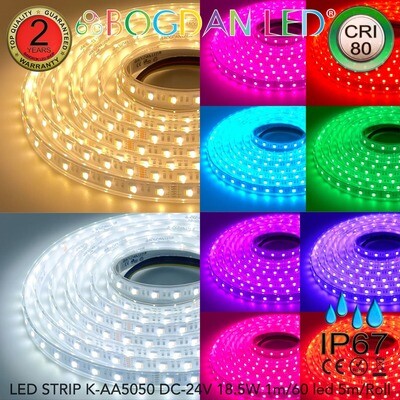 LED STRIP K-AA5050-RGB+CCT IP67 DC-24V BOGDAN LED LED STRIP K-AA5050-RGB+CCT IP67 DC-24V BOGDAN LED