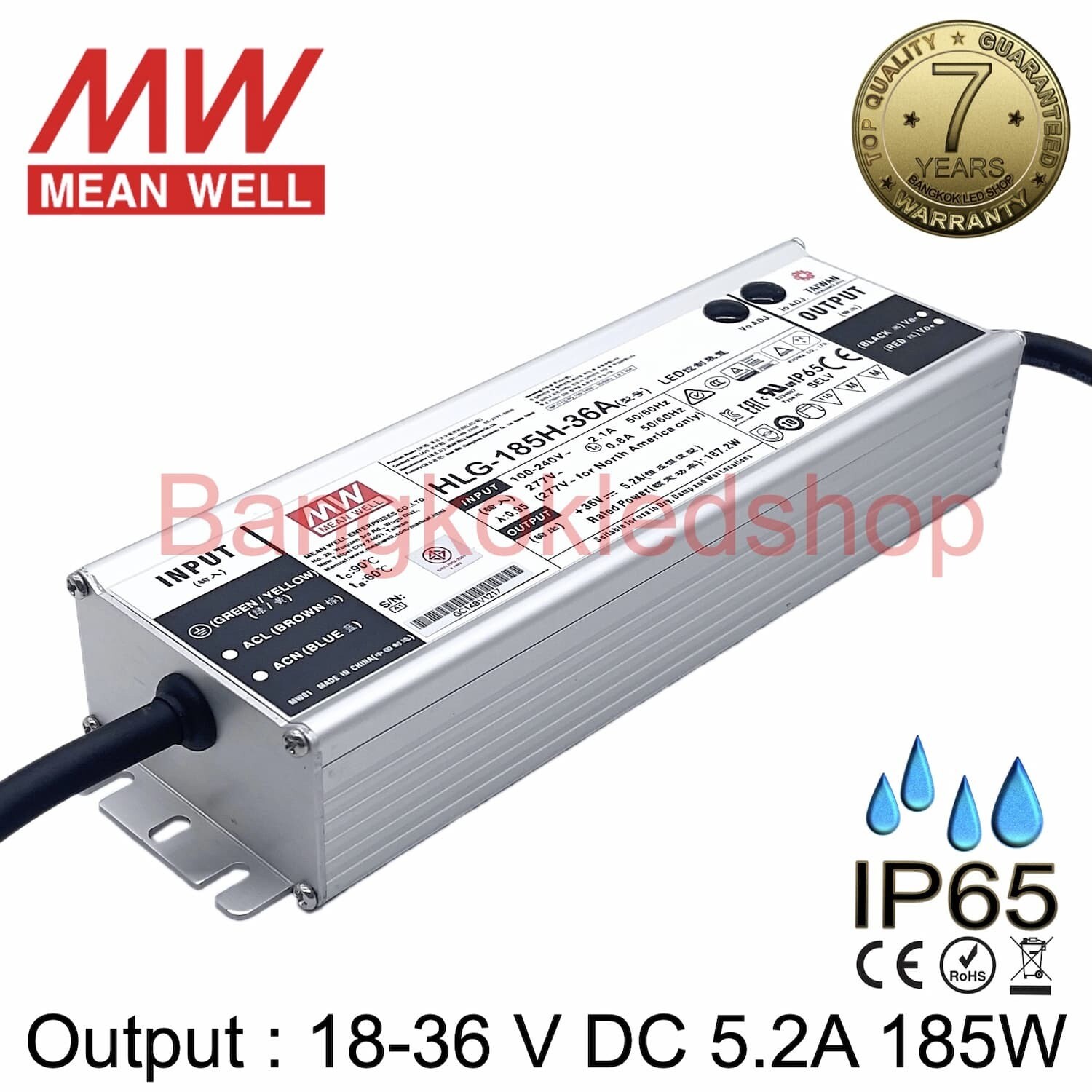 POWER SUPPLY HLG-185H-36A