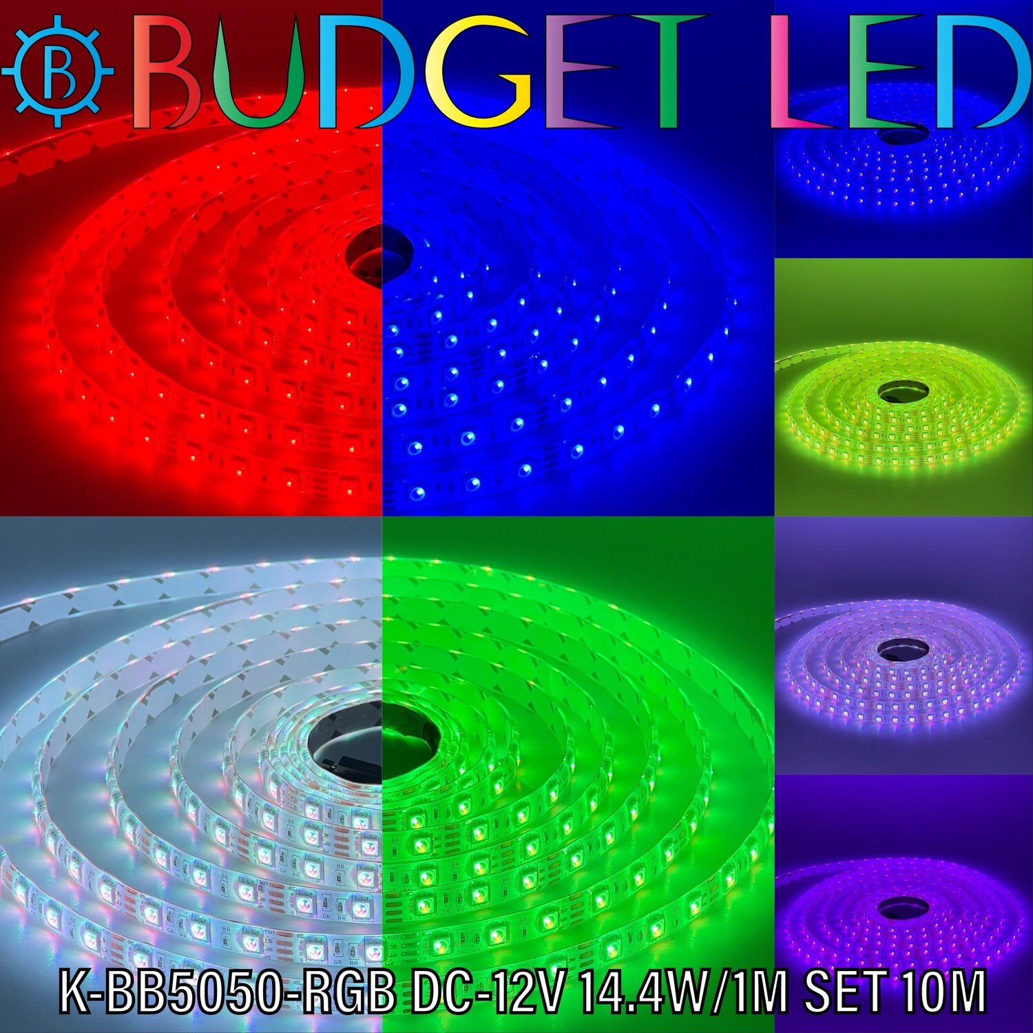 LED STRIP 5050 RGB SET 10M DC-12V
