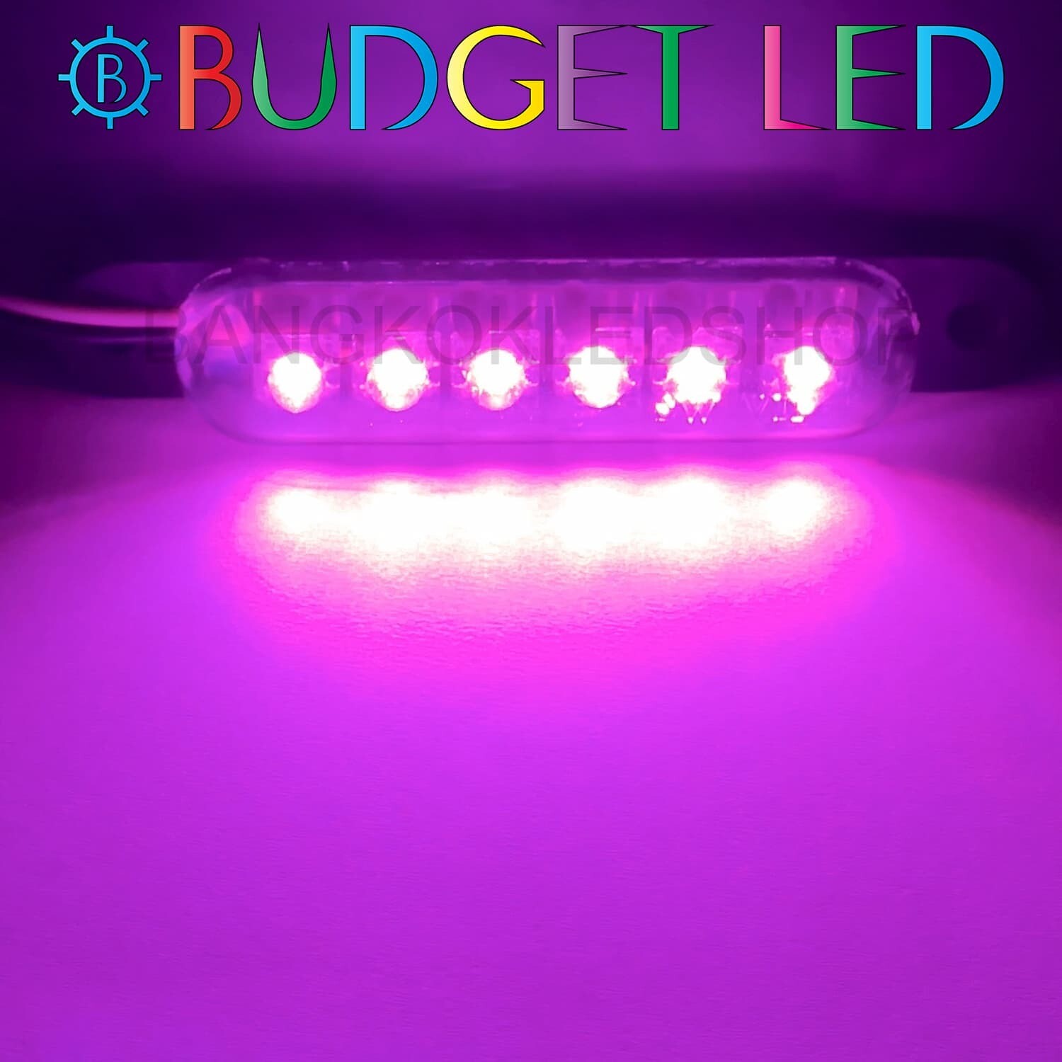 LED Capsule High Brightness 12VDC Pink