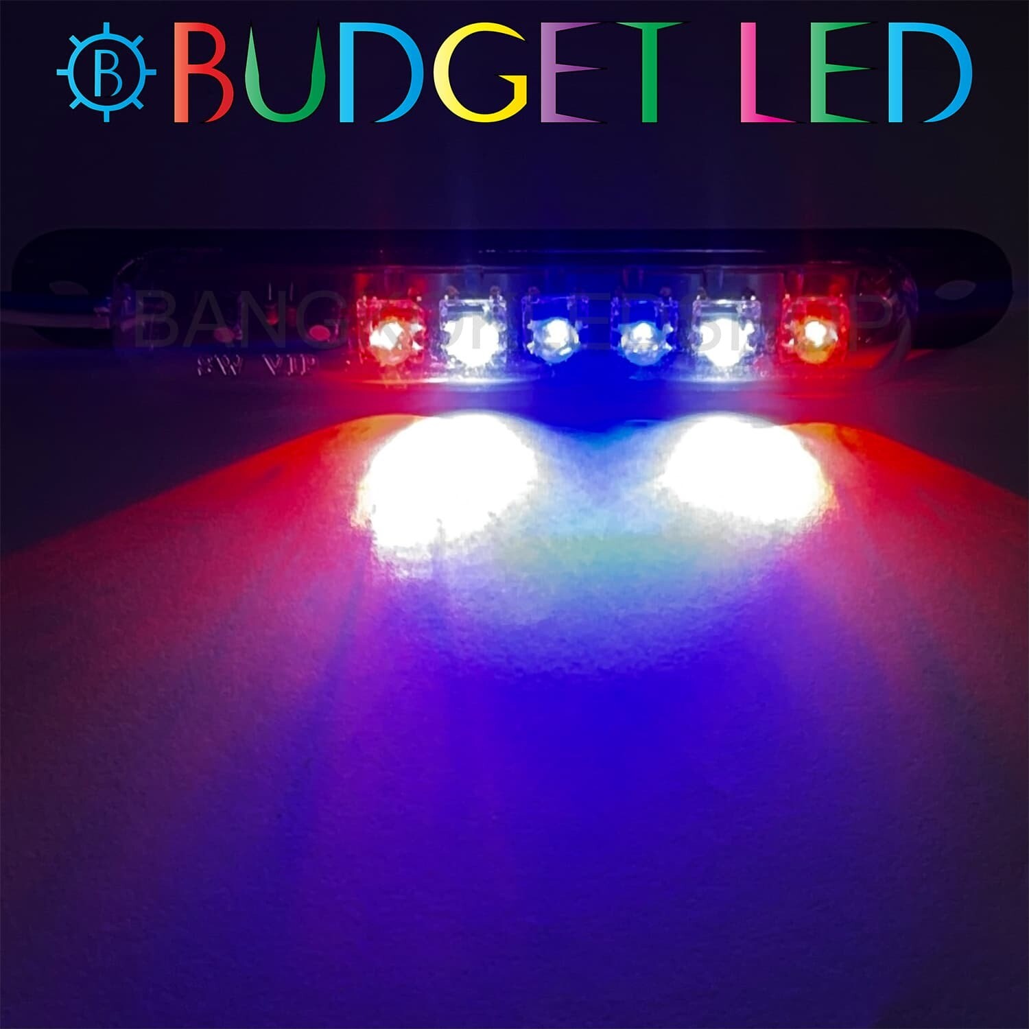 LED Capsule flashing light  12VDC Thai Flag