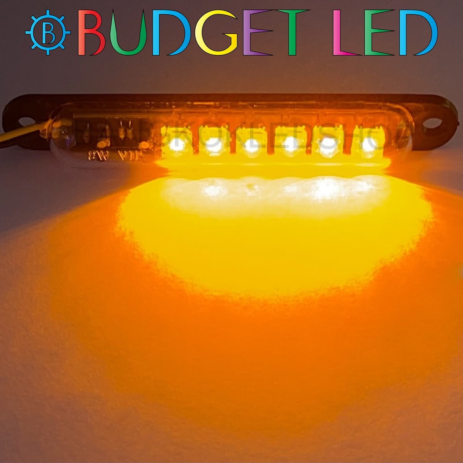 LED Capsule flashing light  12VDC Yellow