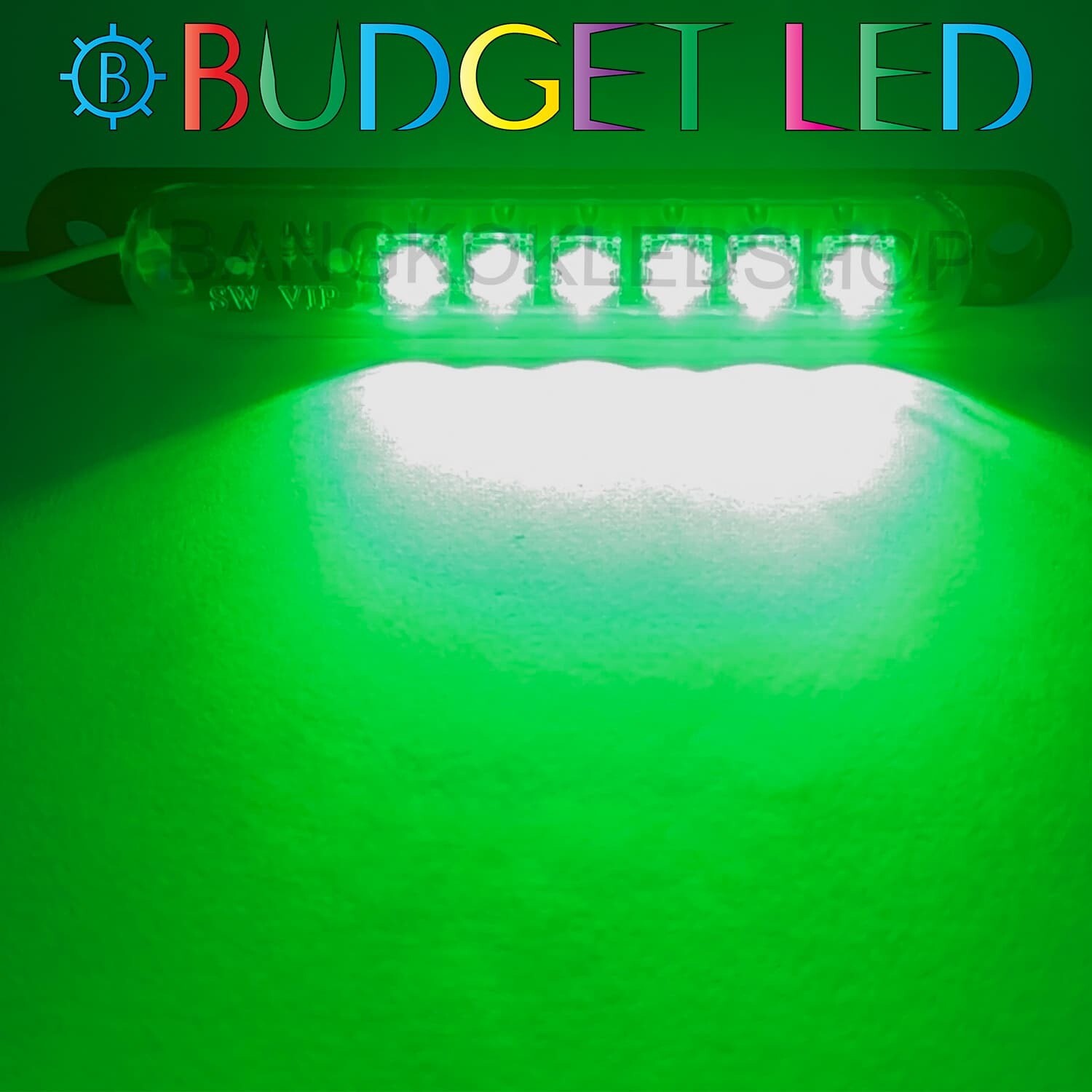 LED Capsule flashing light 24 VDC Green