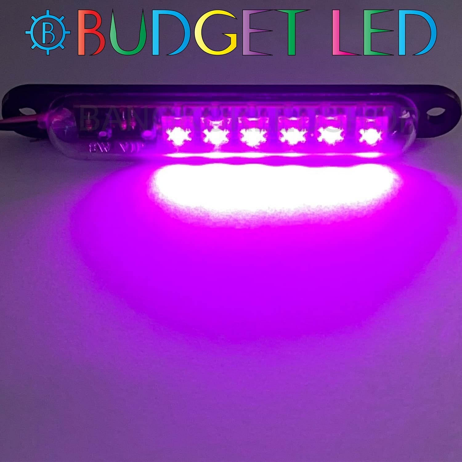 LED Capsule flashing light  12VDC Pink