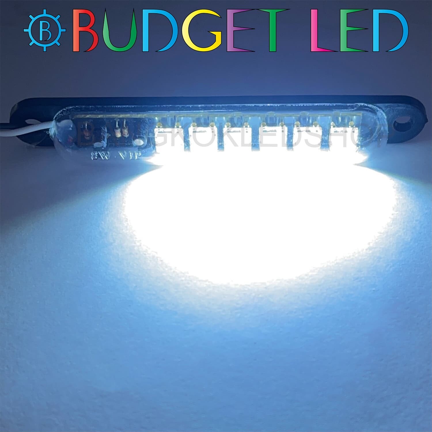 LED Capsule flashing light 24 VDC White