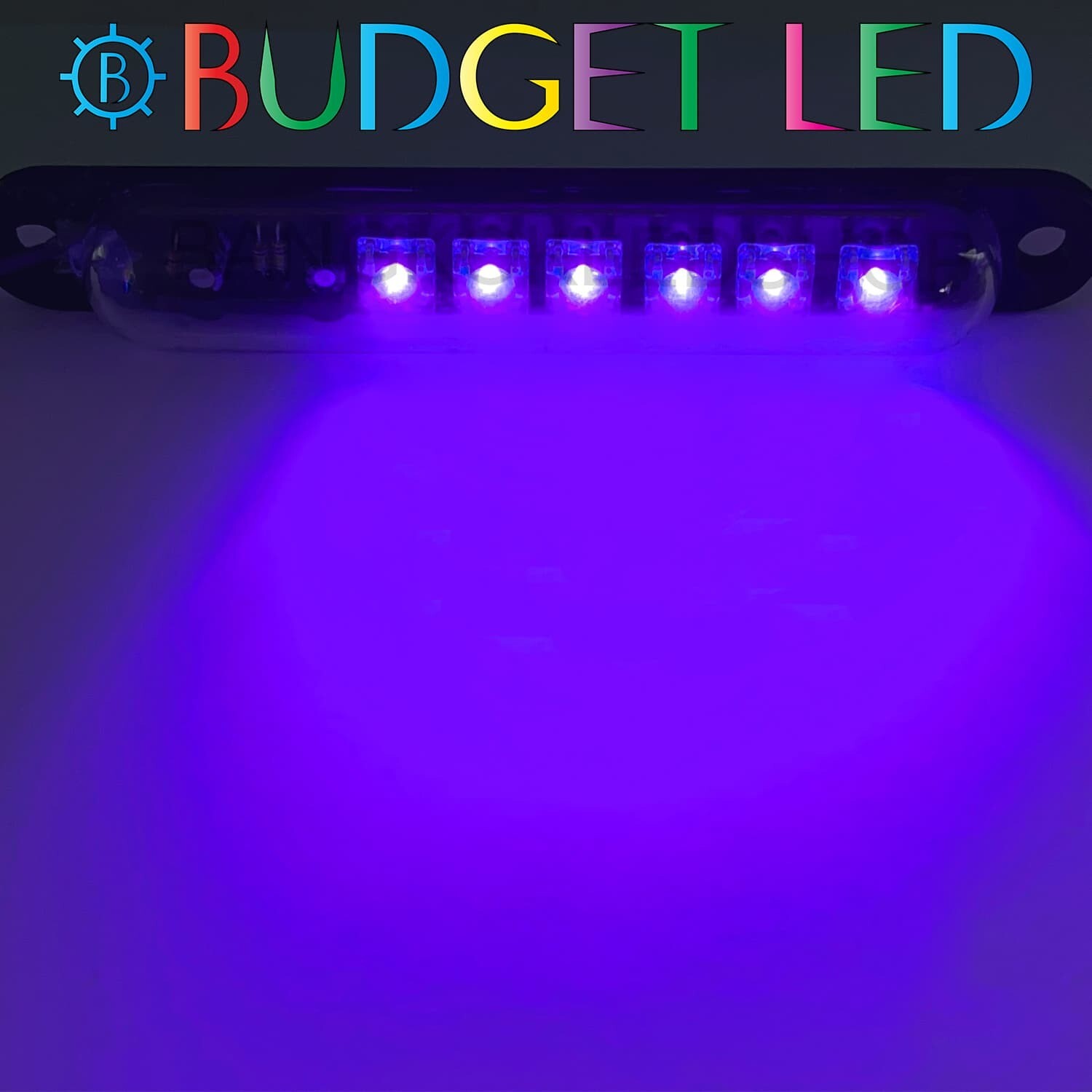 LED Capsule flashing light 24 VDC Purple