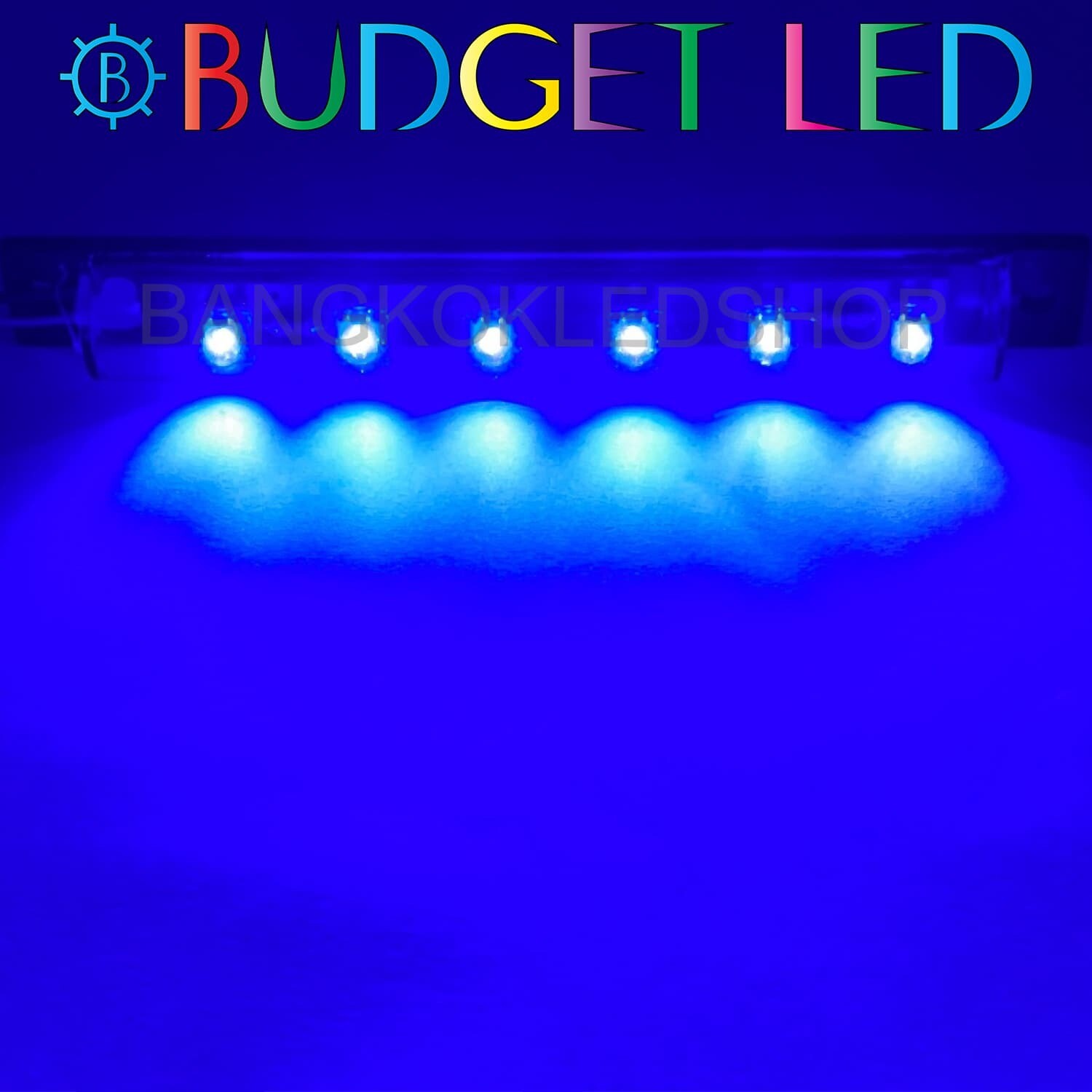 LED black key, stable light 12V Blue