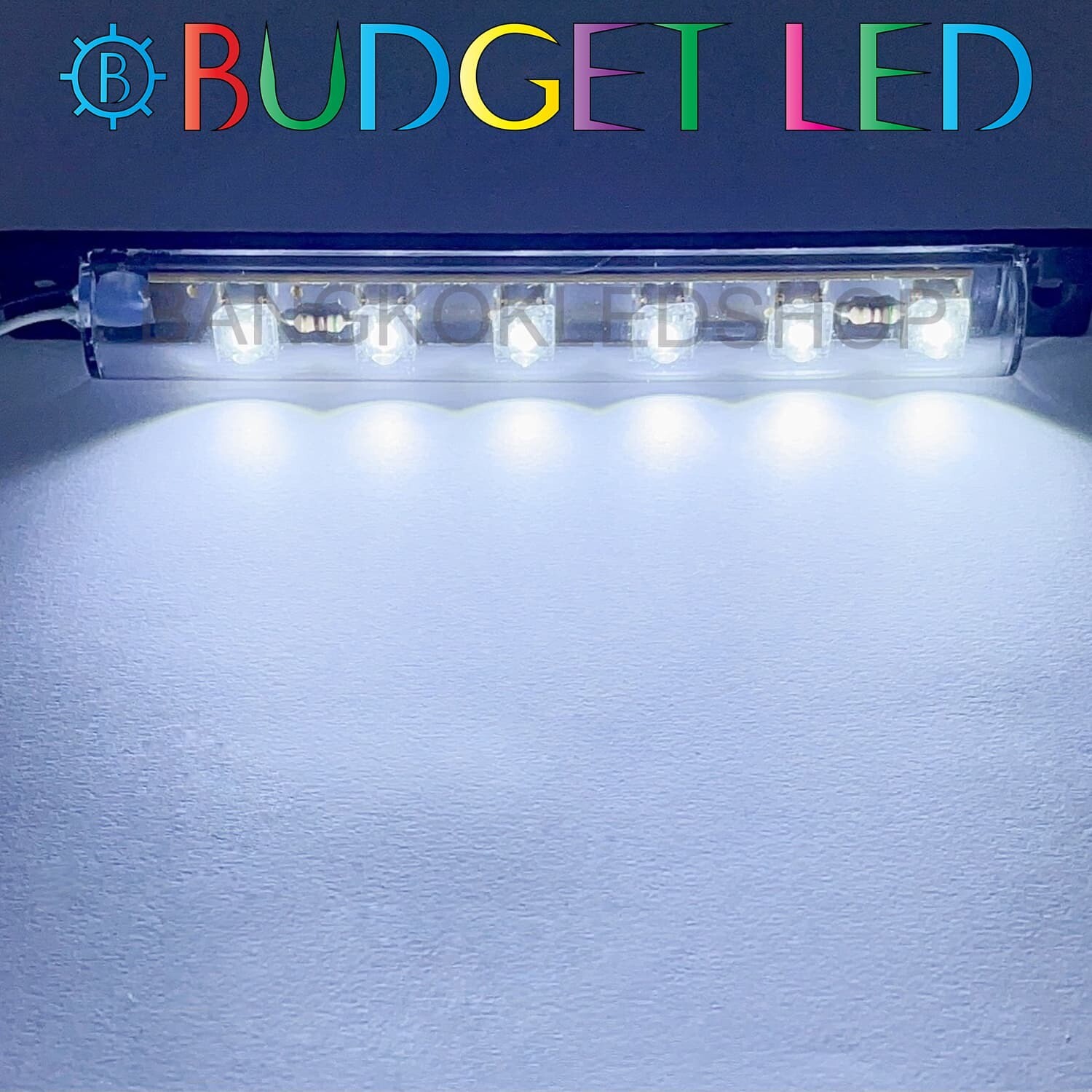 LED black key, stable light 24V White