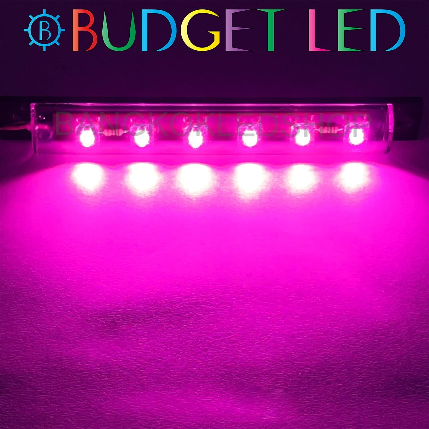 LED black key, stable light 24V Pink