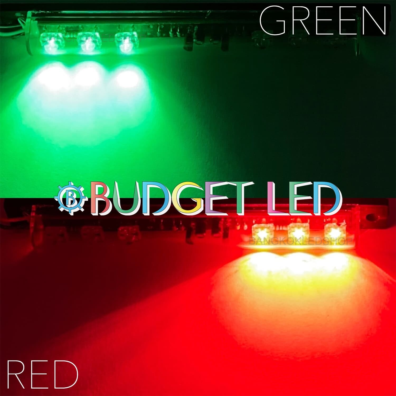 LED black key,Flashing left-right 12V Green-Red