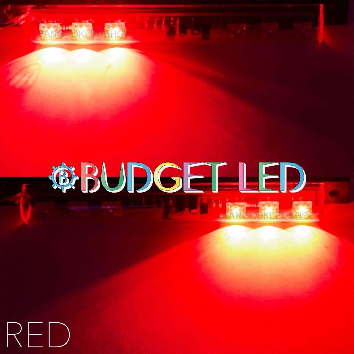 LED black key,Flashing left-right 24VDC Red