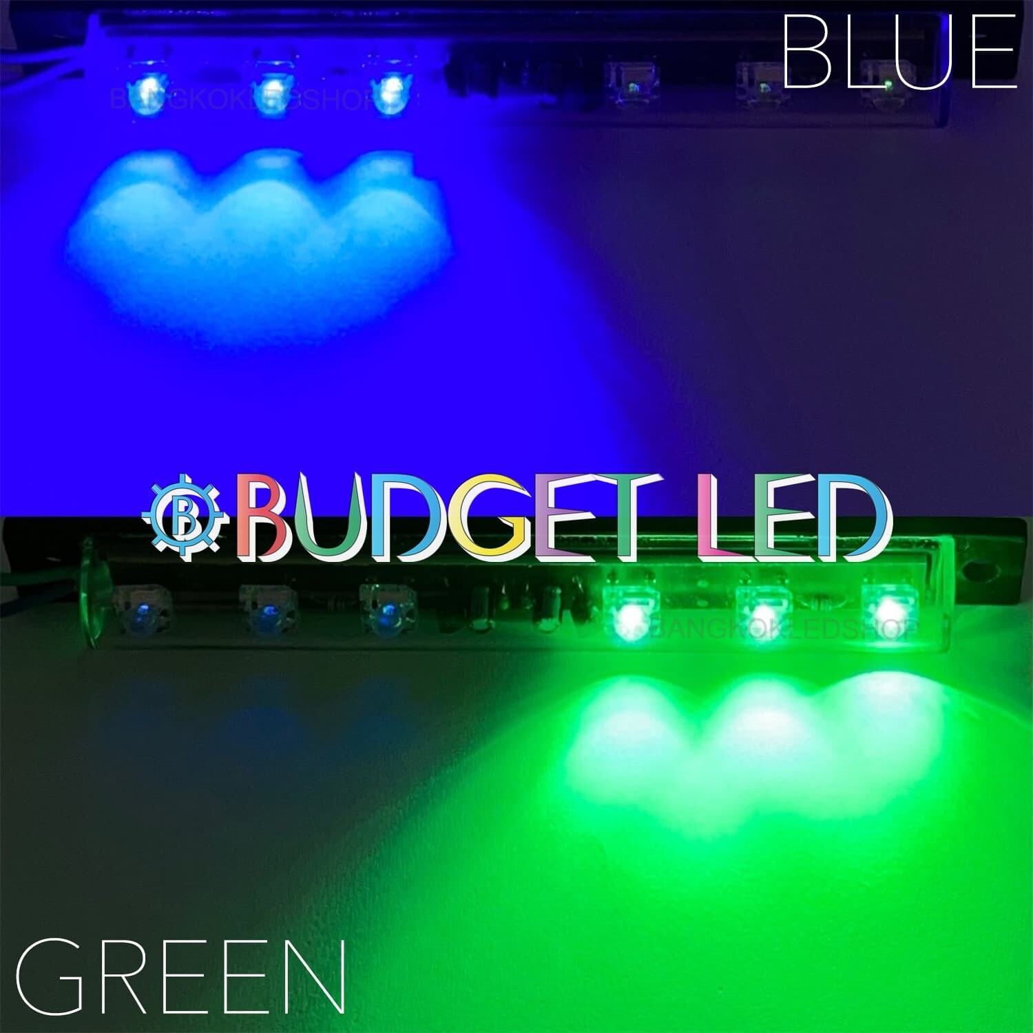 LED black key,Flashing left-right 24V Blue-Green