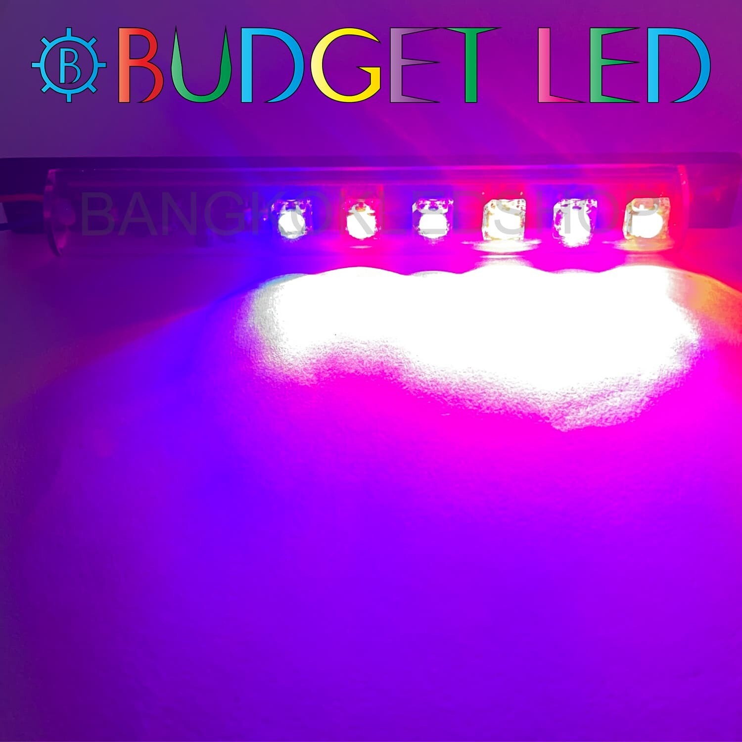 LED black key,Flashing 12V Blue-Red