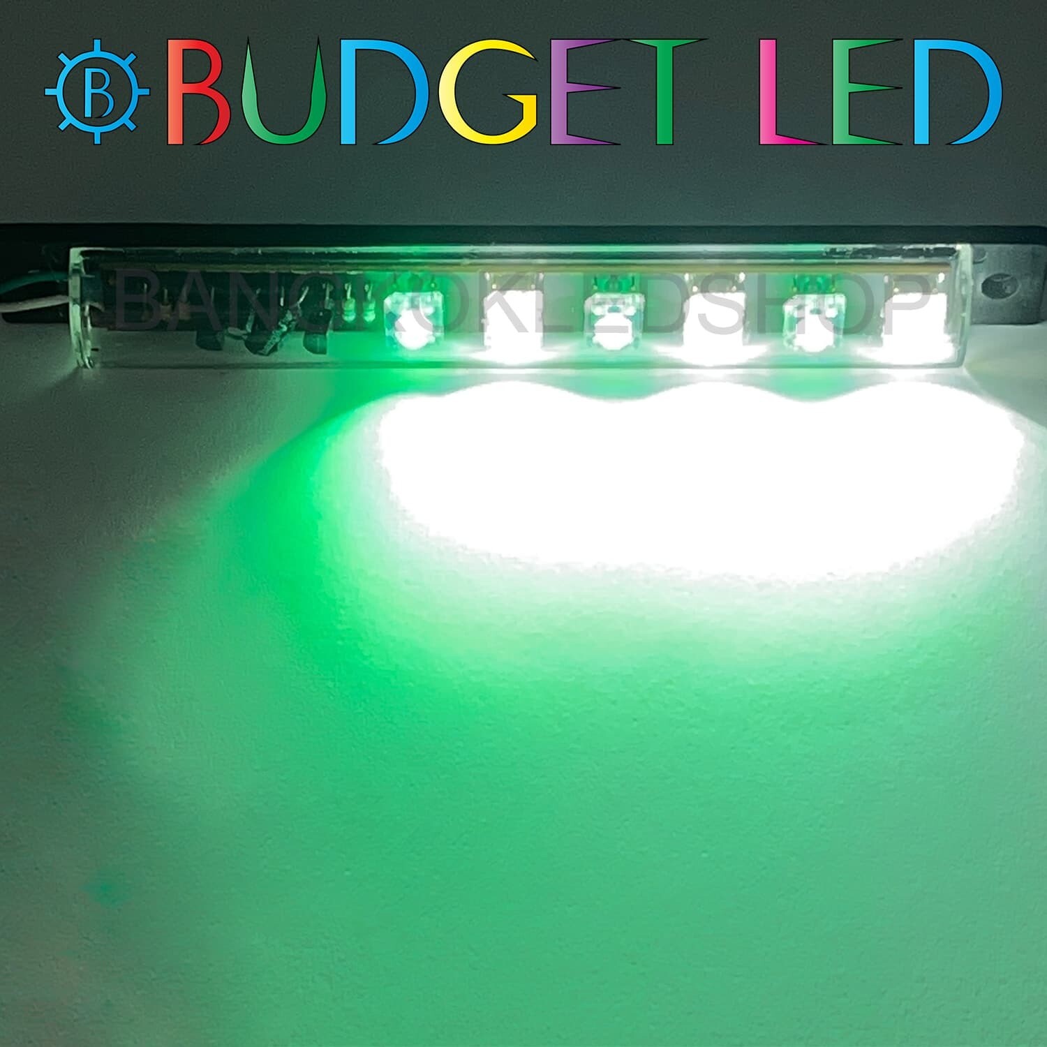 LED black key,Flashing  12V Green-White