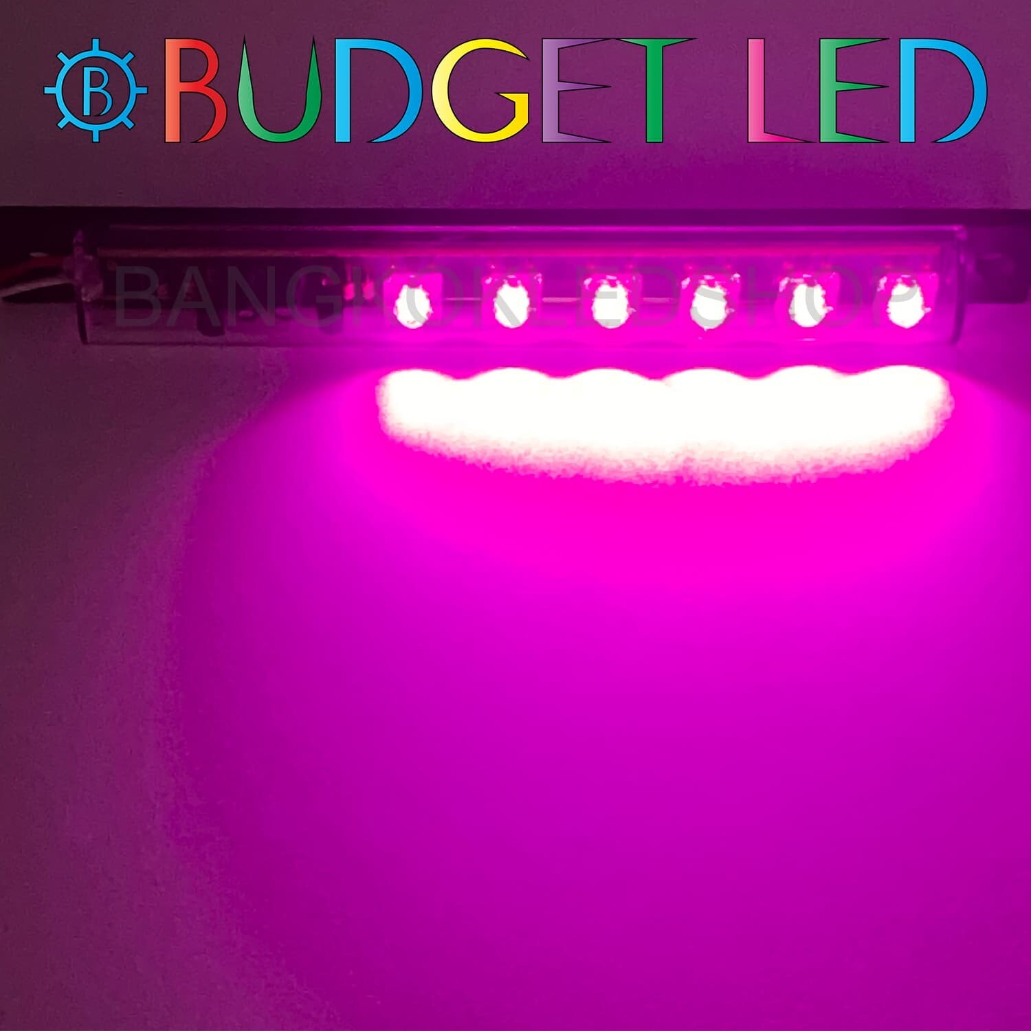 LED black key,Flashing  12V Pink