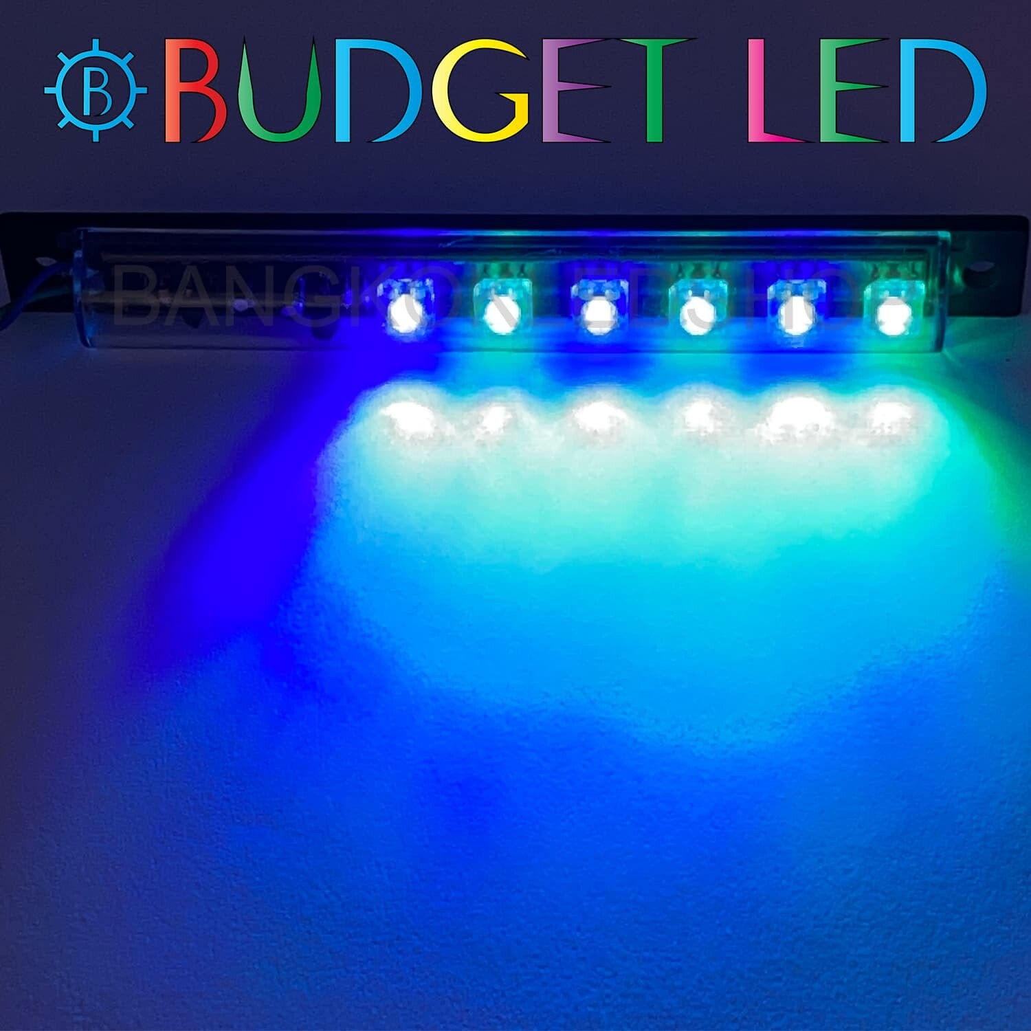 LED black key,Flashing 12V Blue-Green