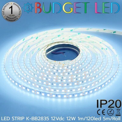LED STRIP K-BB2835-120-10000K DC-12V IP20 BUDGET LED