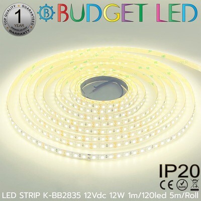 LED STRIP K-BB2835-120-4000K DC-12V IP20 BUDGET LED