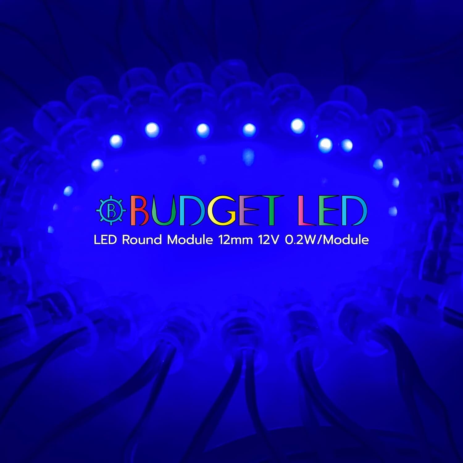 LED Round Module 12V 0.2W 12mm Blue