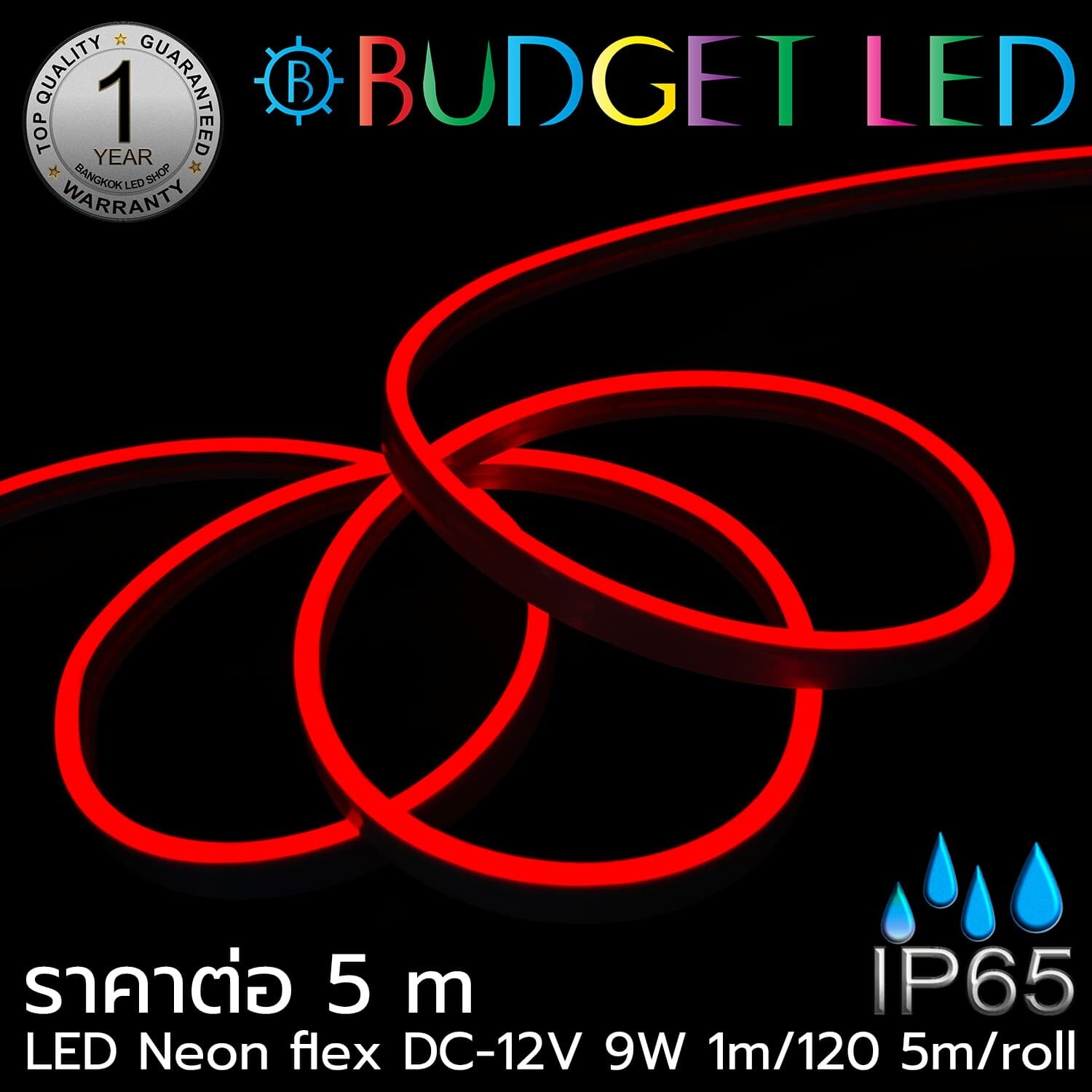 LED Neon Flex B 6x12mm 5M 12V RED