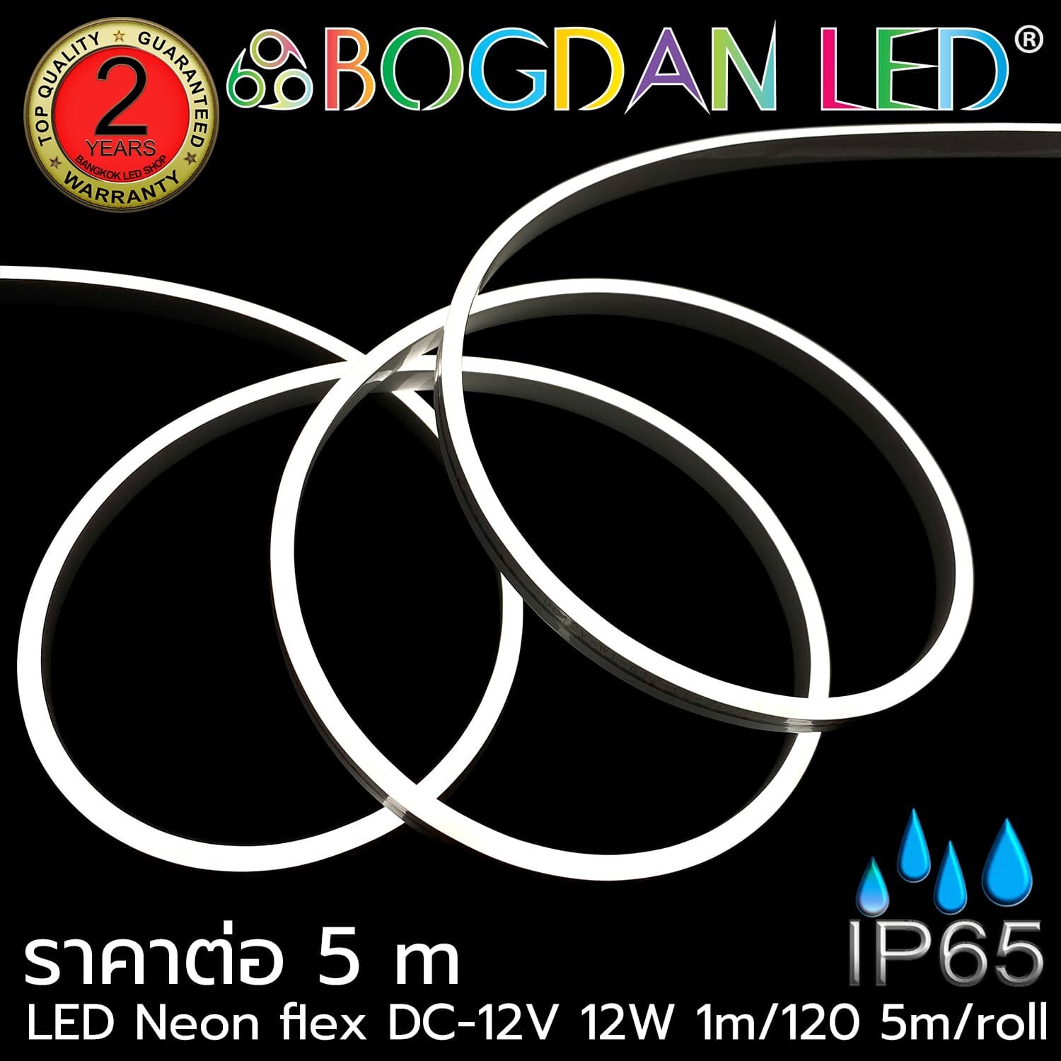 LED Neon Flex Grade A 6x12mm 5M 12V White LED Neon Flex Grade A 6x12mm 5M 12V White