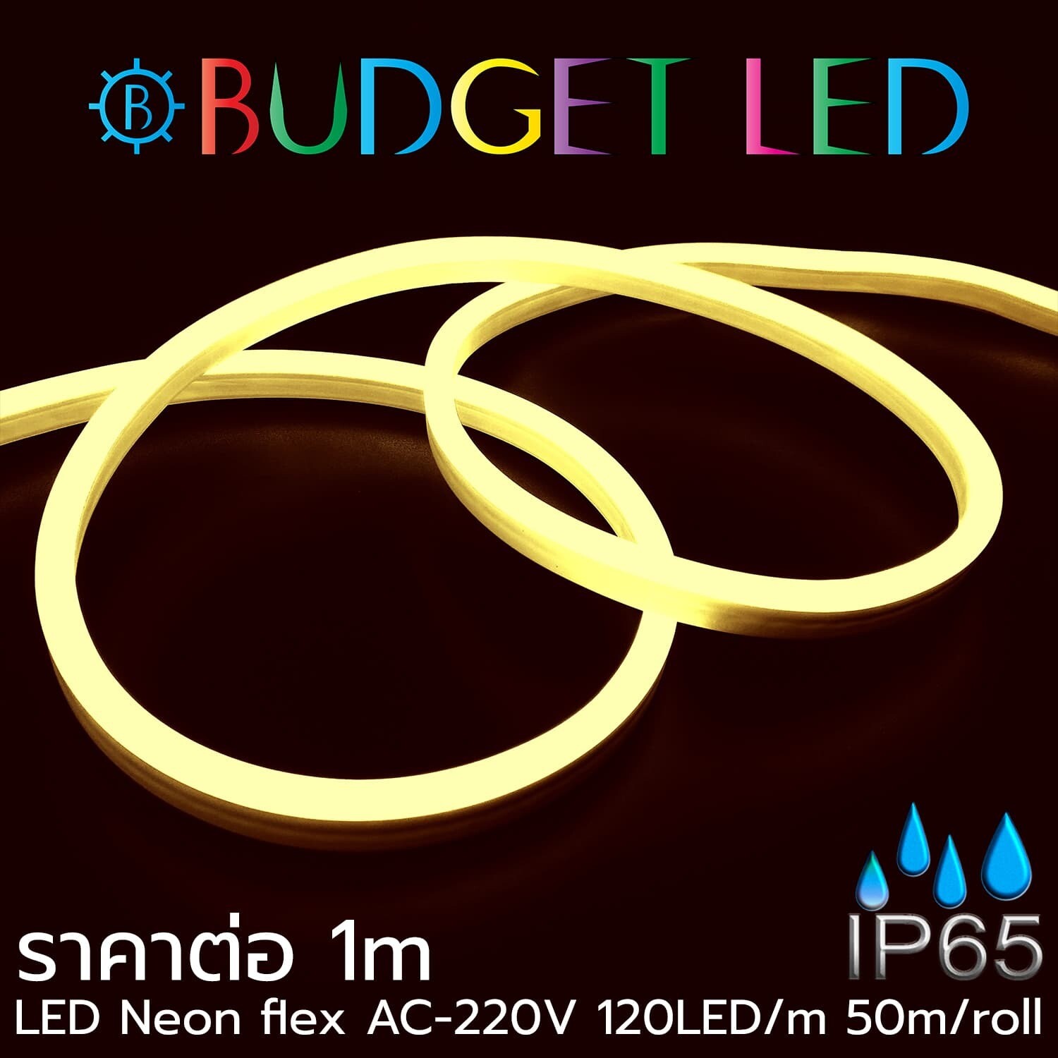 LED  Neon Flex-8x15mm Warm White 3000K 220VAC