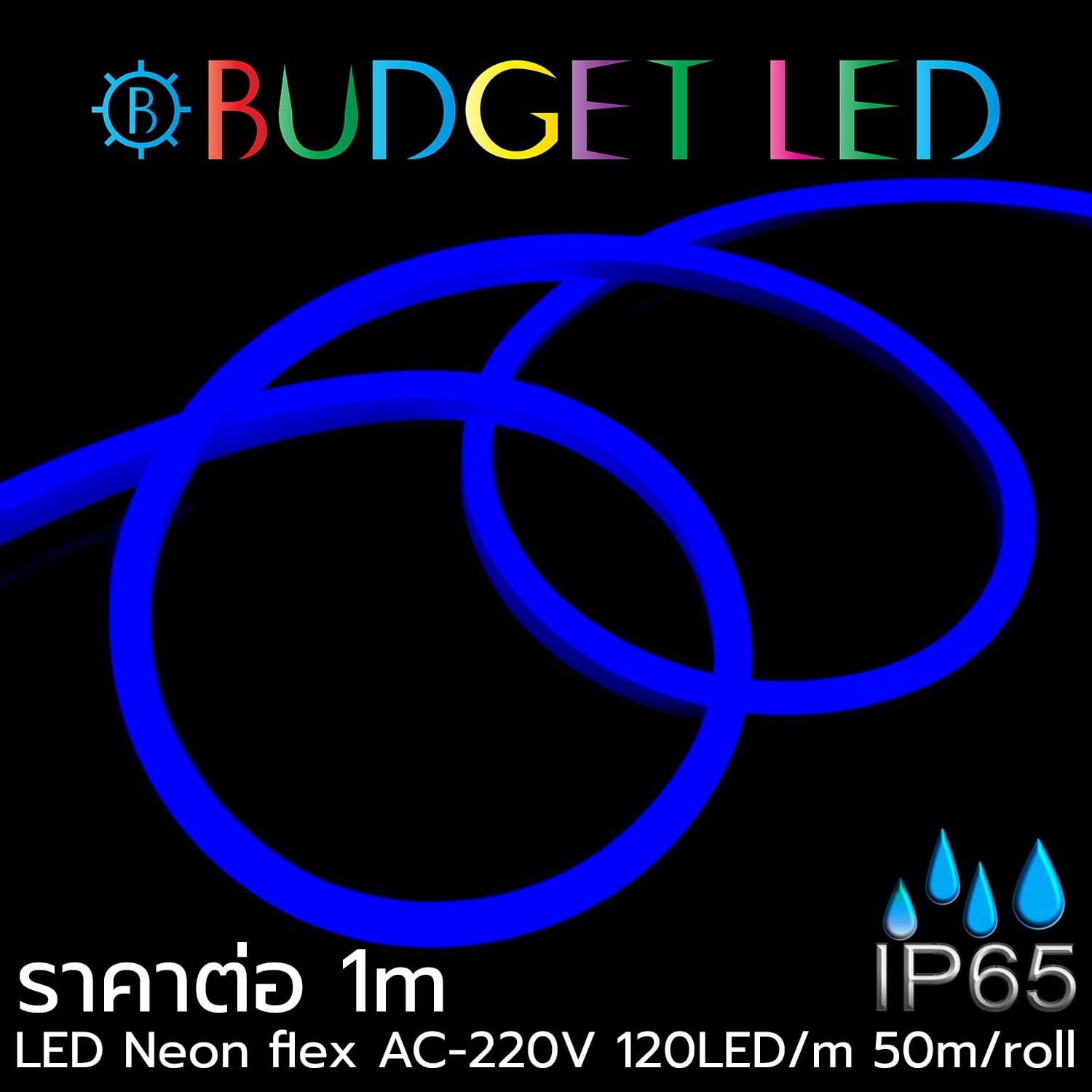 LED  Neon Flex-8x15mm Blue 220VAC