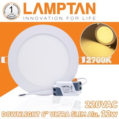 DOWNLIGHT 6” Ultra Slim Alu 12W-2700K