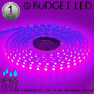 LED STRIP K-BB5050-PINK DC-12V IP65 BUDGET LED LED STRIP K-BB5050-PINK DC-12V IP65 BUDGET LED