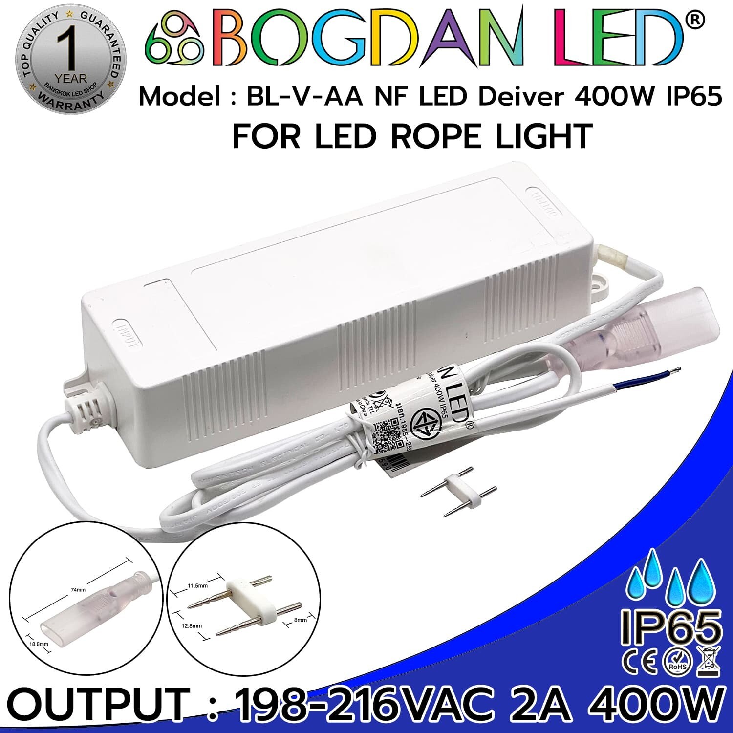 LED DRIVER BL-V-AA 400W IP65 ROPE LIGHT LED DRIVER BL-V-AA 400W IP65 ROPE LIGHT