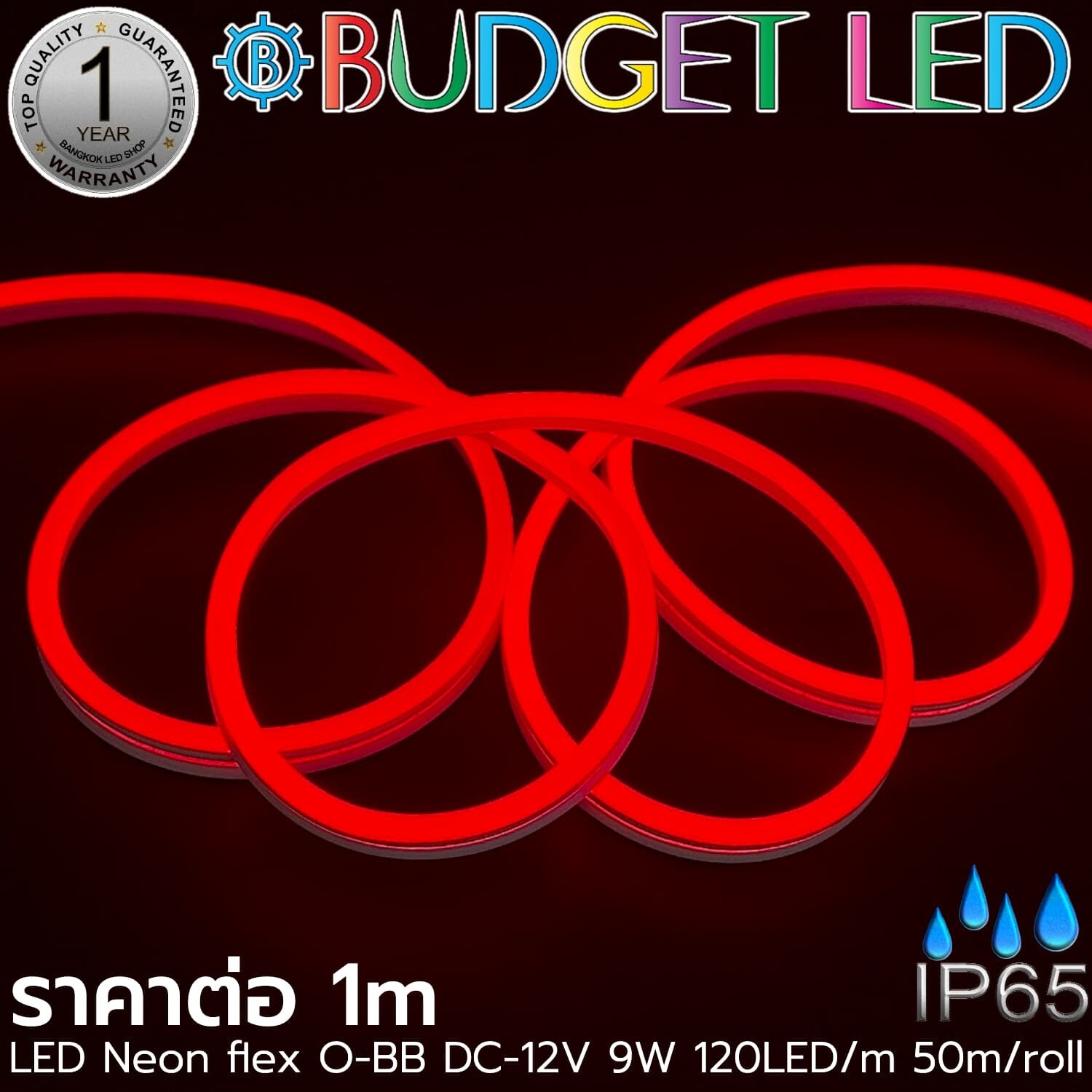 LED Neon Flex-0-BB-8x15mm RED 12V