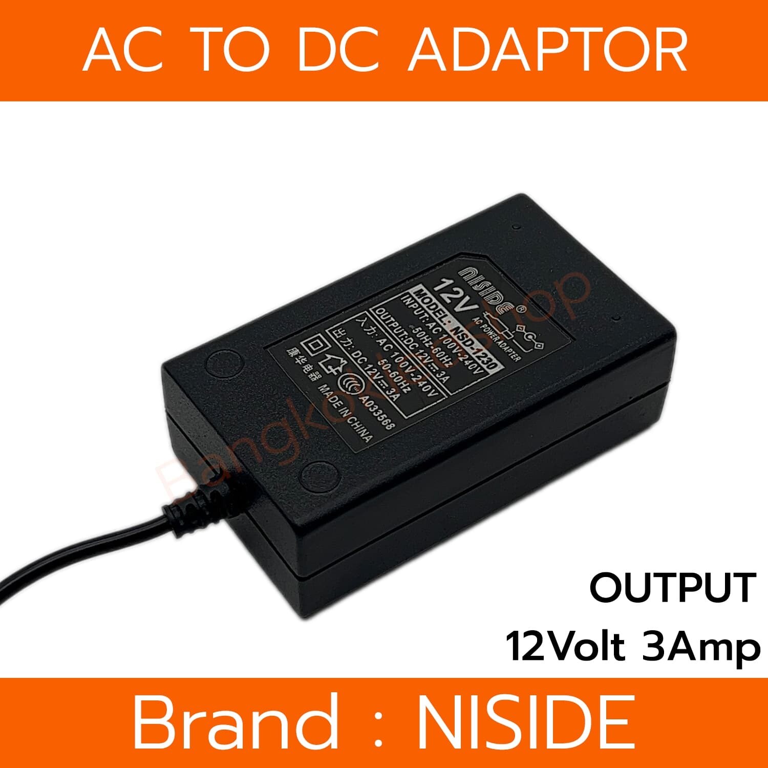 Adaptor 12V 3A NISIDE