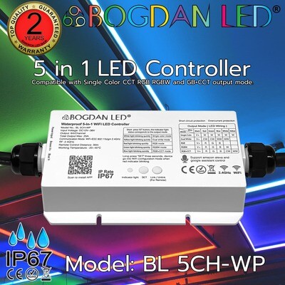 BL 5CH-WP Waterproof 5 in 1 WIFI LED Controller