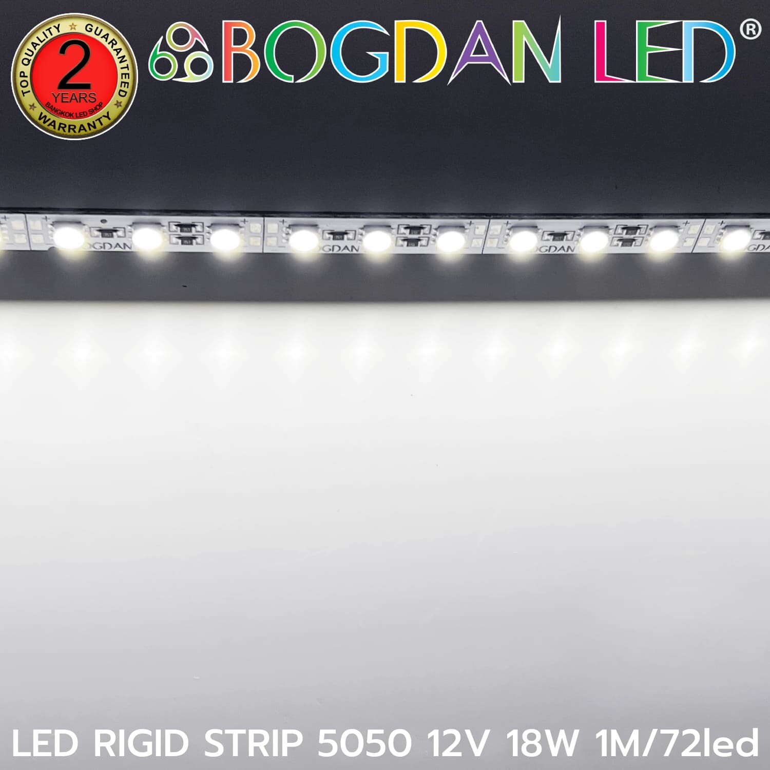 LED RIGID STRIP 5050 1M/72LED 12V 18W White 6500K