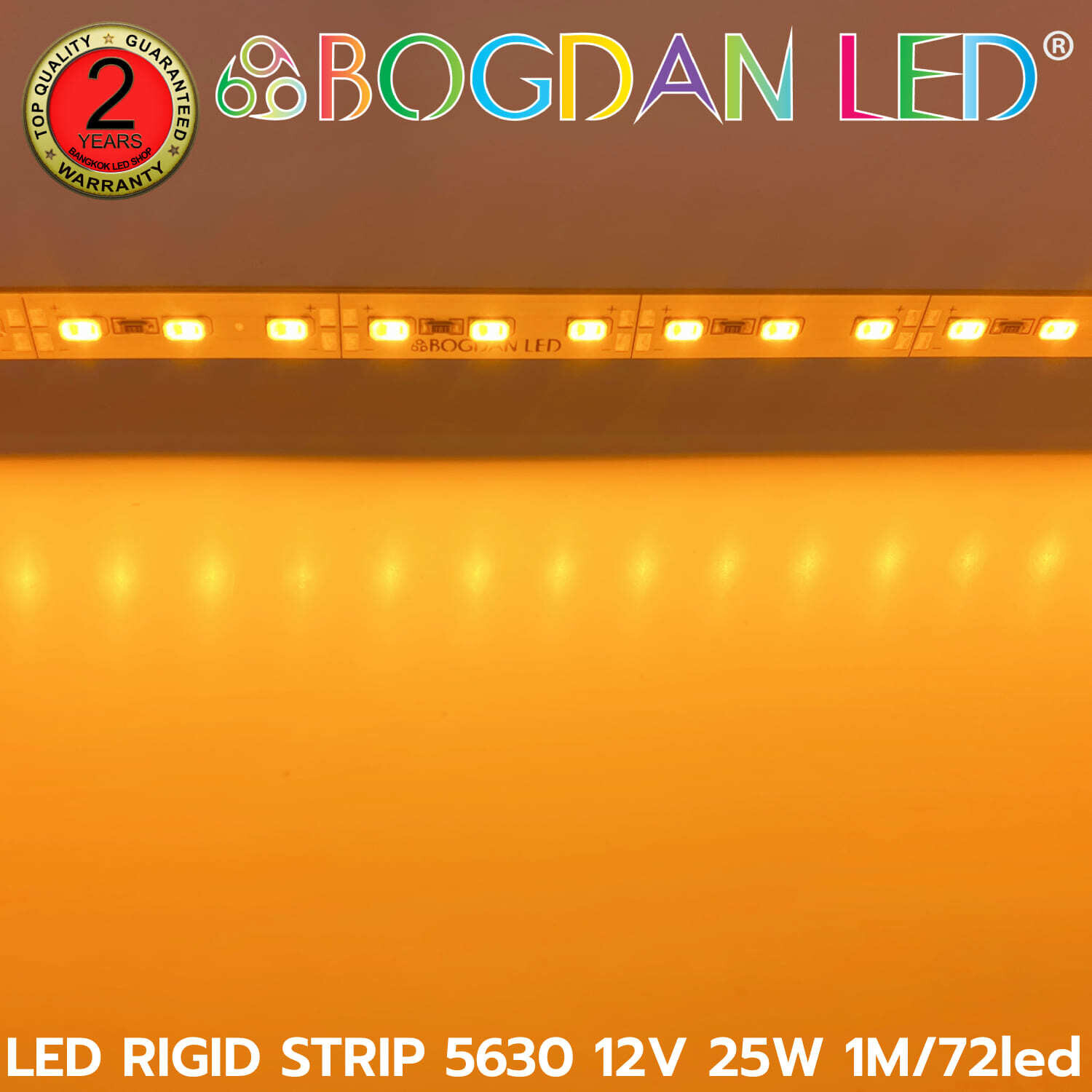 LED RIGID STRIP  A5630 1M/72LED 12V 25W Yellow