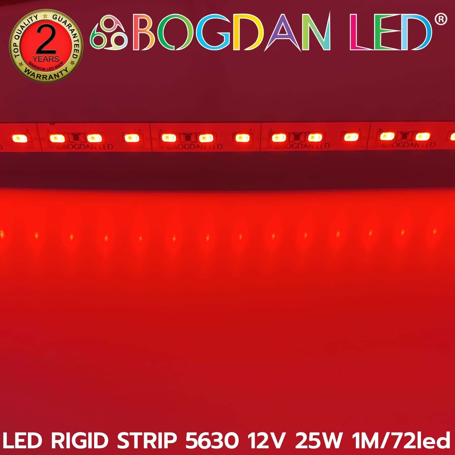 LED RIGID STRIP  A5630 1M/72LED 12V 25W Red