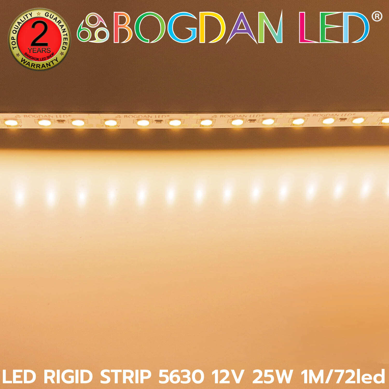 LED RIGID STRIP A5730 1M/72LED 12V 25W Warm White 2700K