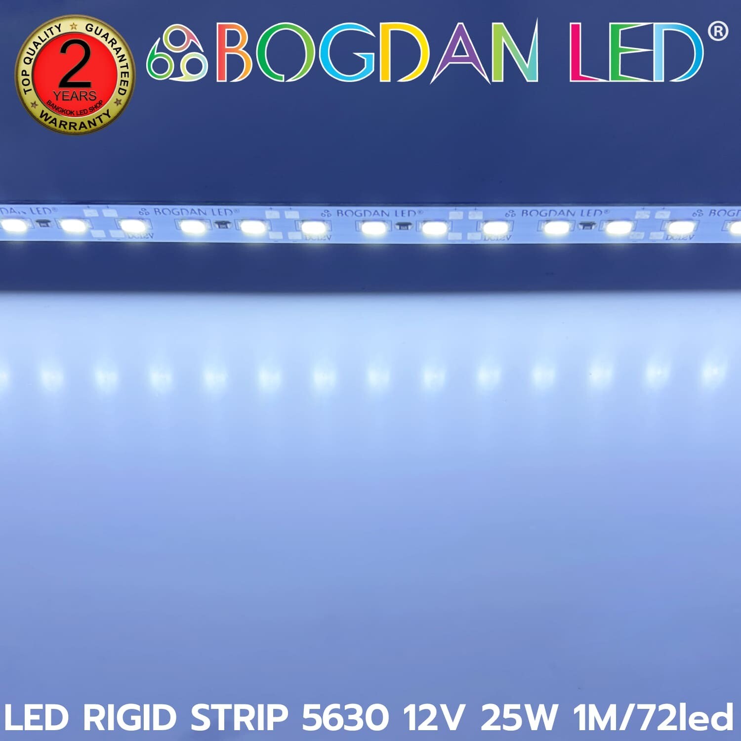 LED RIGID STRIP A5630 1M/72LED 12V 25W White 10000K