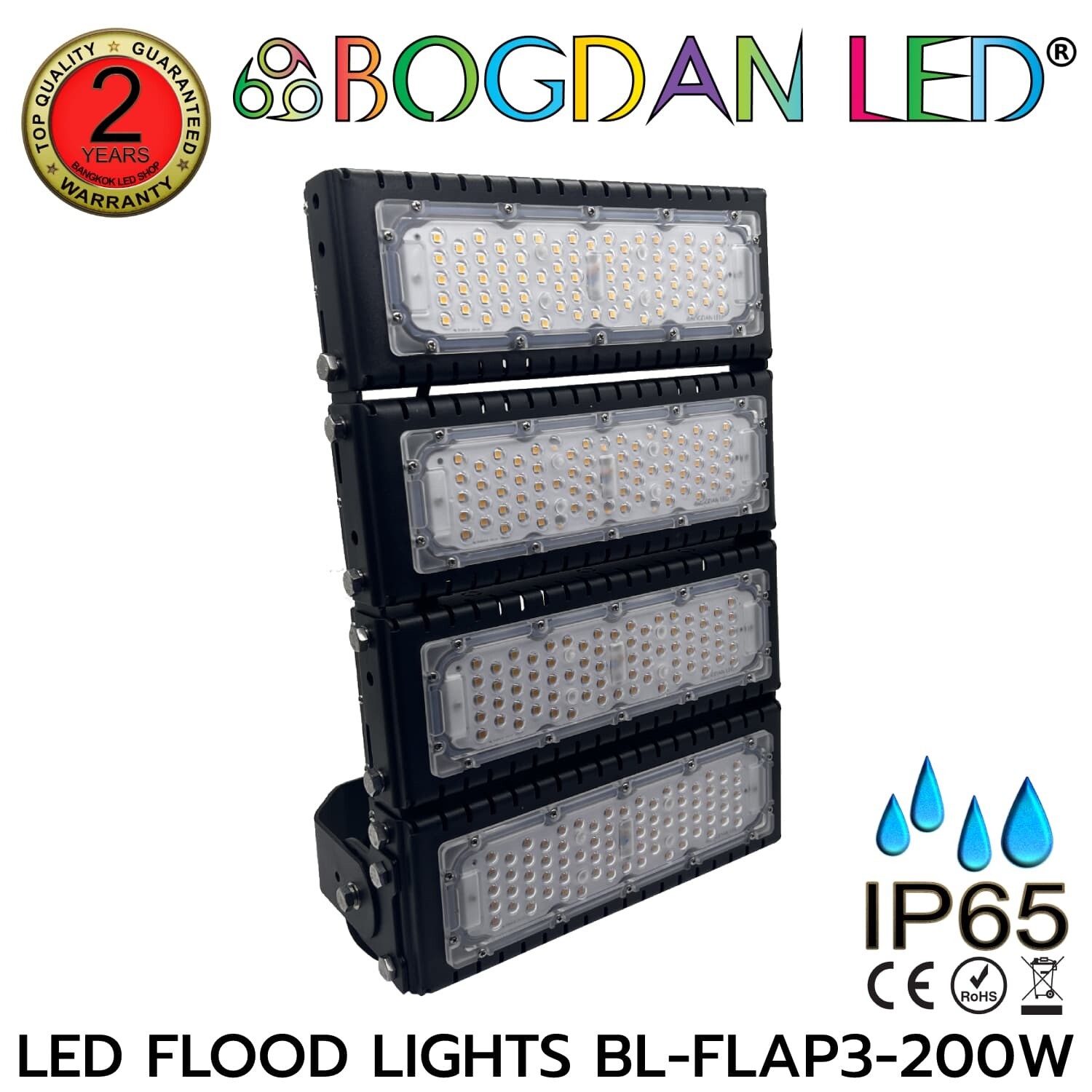 LED Flood light BL-FLAP3-200W 3000K AC100-240V BOGDAN LED