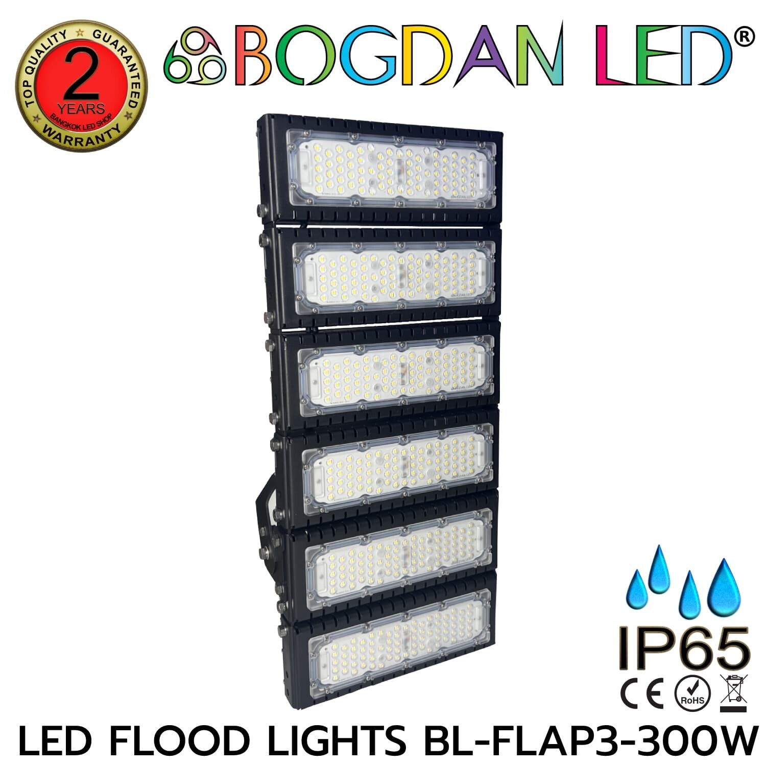 LED Flood light BL-FLAP3-300W 6500K AC100-240V BOGDAN LED