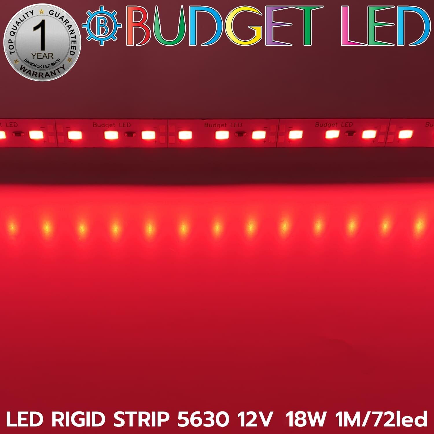 LED RIGID BB5630 1M/72LED 12V 18W Red