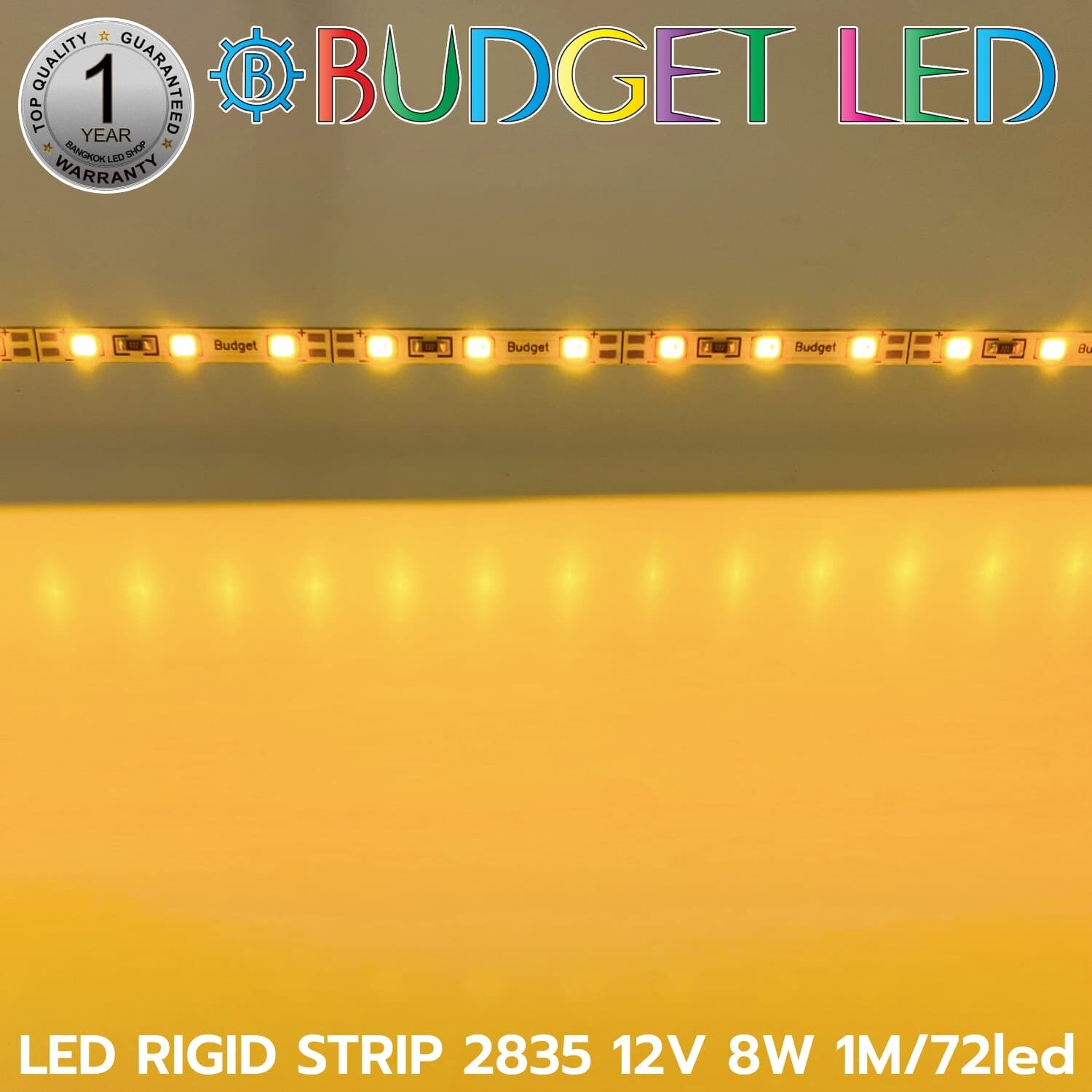 LED RIGID STRIP 2835 1M/72LED 12V 8W Yellow