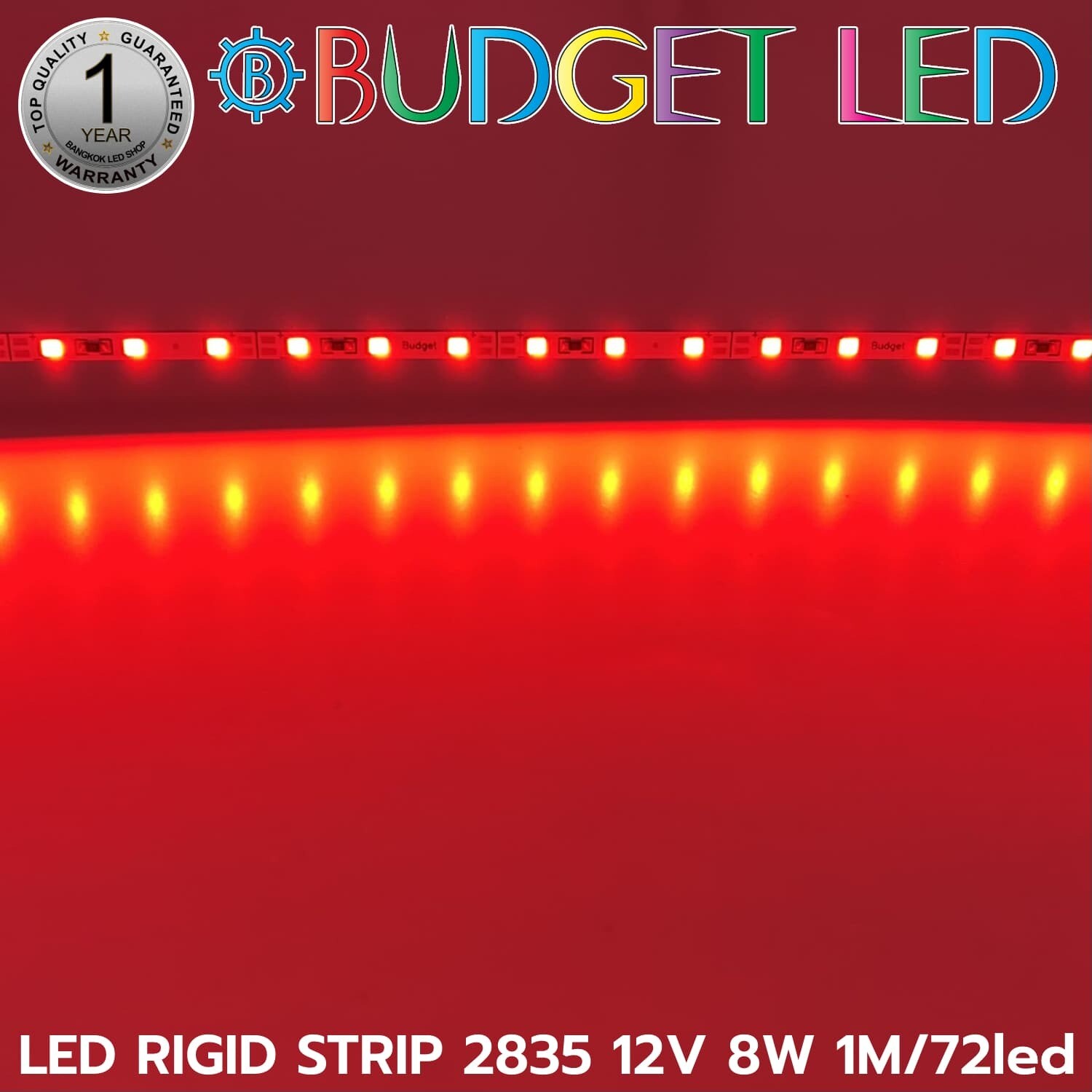 LED RIGID STRIP 2835 1M/72LED 12V 8W Red