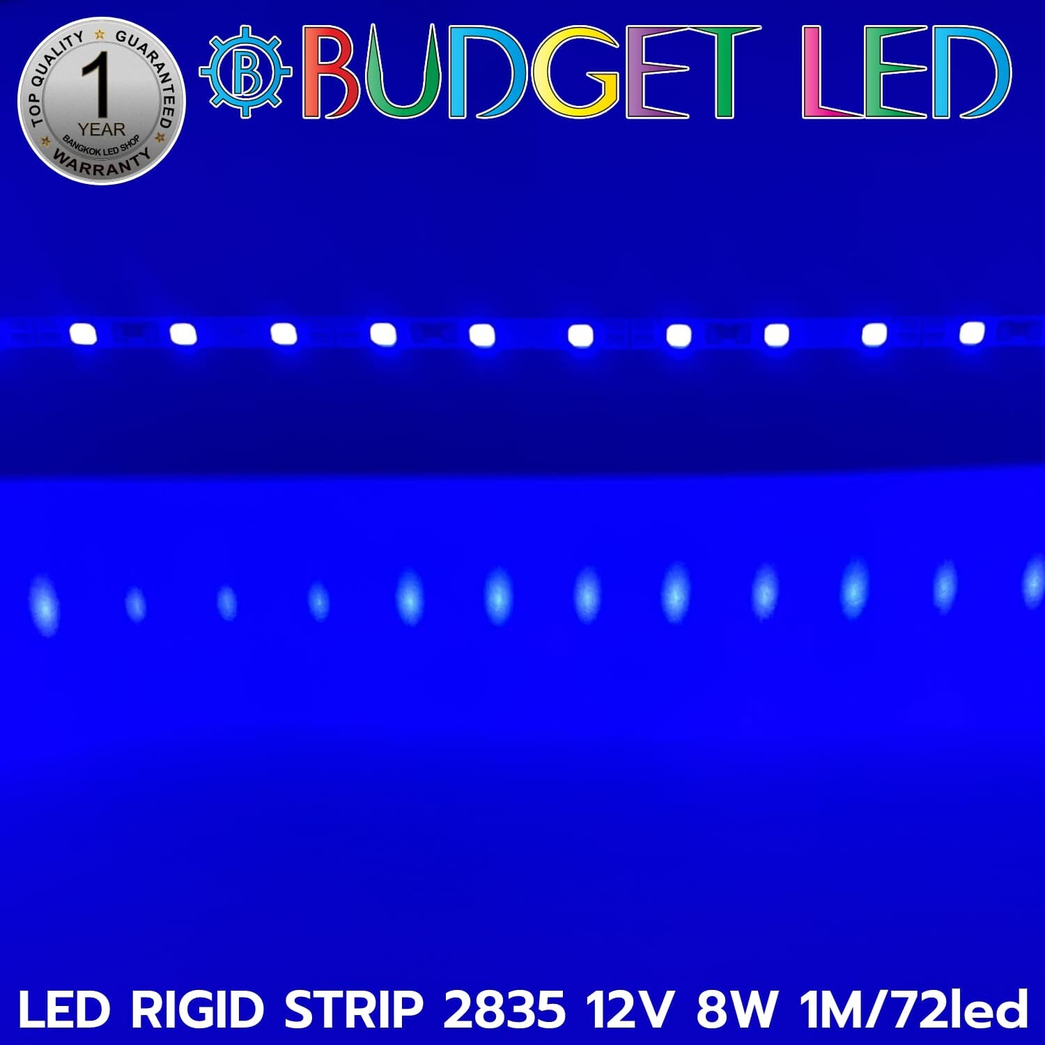 LED RIGID STRIP 2835 1M/72LED 12V 8W BLUE