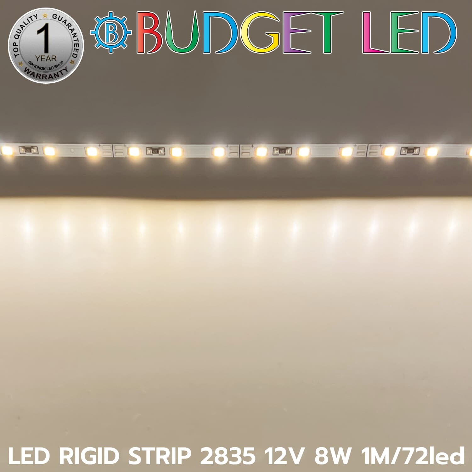LED RIGID STRIP 2835 1M/72LED 12V 8W Warm White