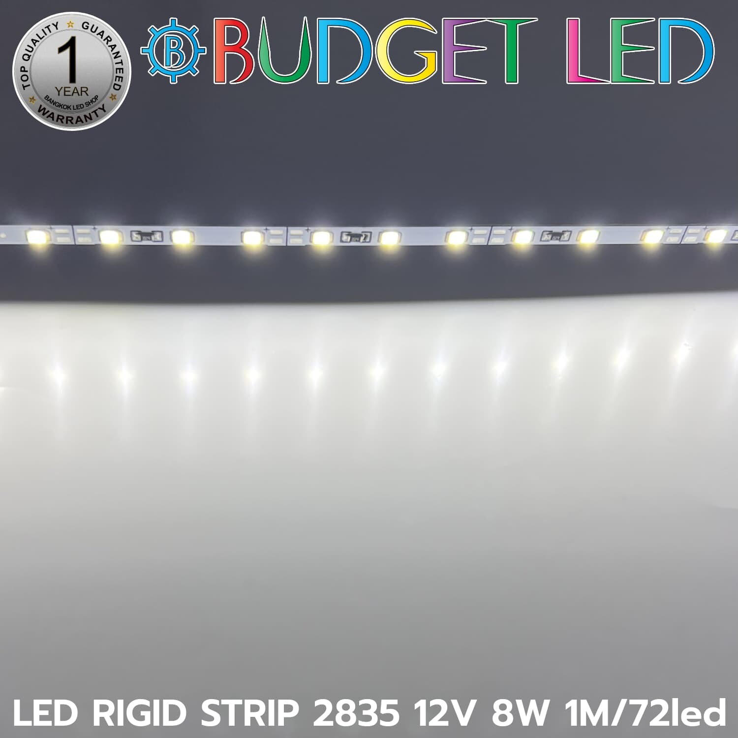 LED RIGID STRIP 2835 1M/72LED 12V 8W 6500K