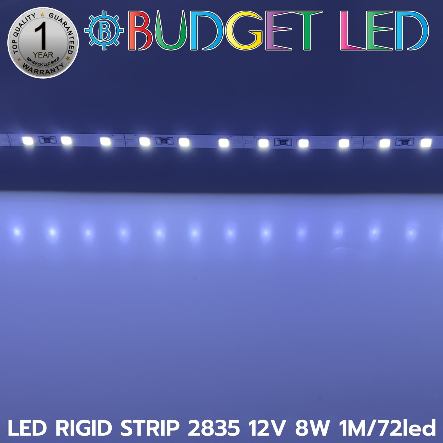LED RIGID STRIP  2835 1M/72LED 12V 8W 10000K
