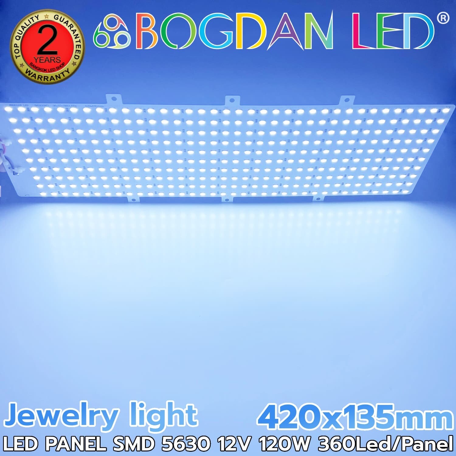 LED PANEL K-AA5630 360LED 120W DC-12V IP20 420x135mm 10000K