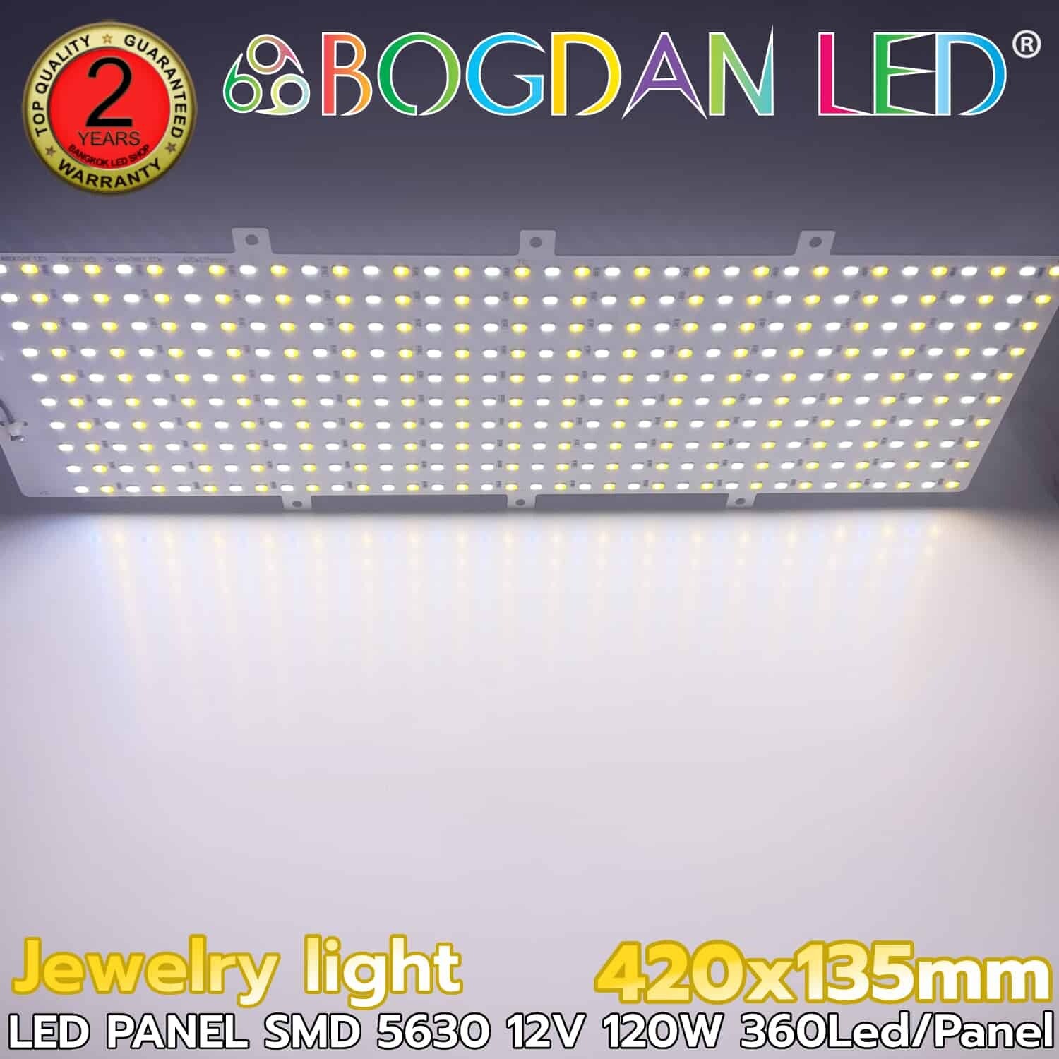LED PANEL K-AA5630 360LED 120W DC-12V IP20 420x135mm Warm+White